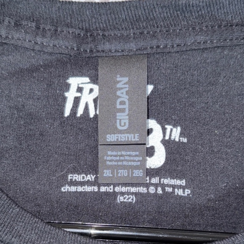 Jason Friday the 13th Tee in 2XL. Gildan tag. NWOT. No back hit. - Picture 2 of 2